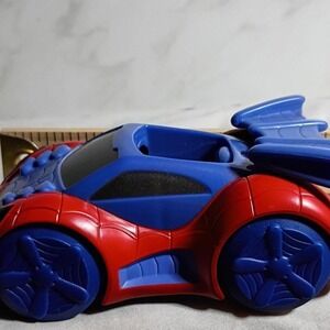 Marvel Spidey and His Amazing Friends Web Crawler Toy Car Hasbro F1940 Red Blue